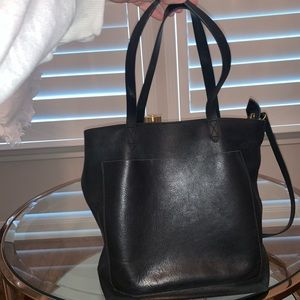 Made-Well Black Leather Tote